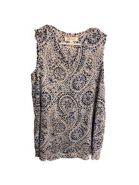 Cristina B summer double layered v neck blouse